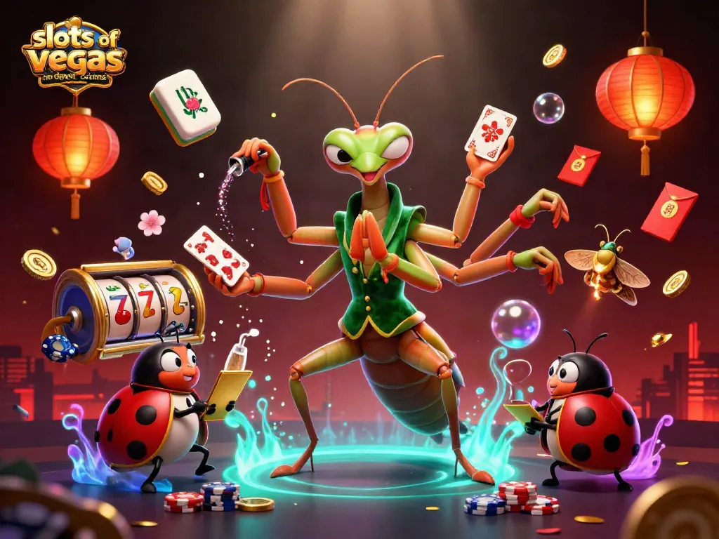 Engage with exciting slots of vegas no deposit bonus codes in a vibrant 3D cartoon casino setting featuring unique characters and elements.