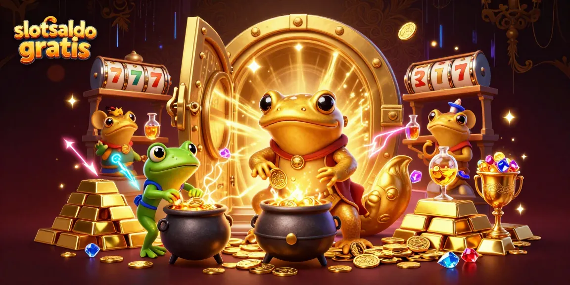 Experience the thrill of winning with slot saldo gratis and magical alchemical adventures in this vibrant illustration.