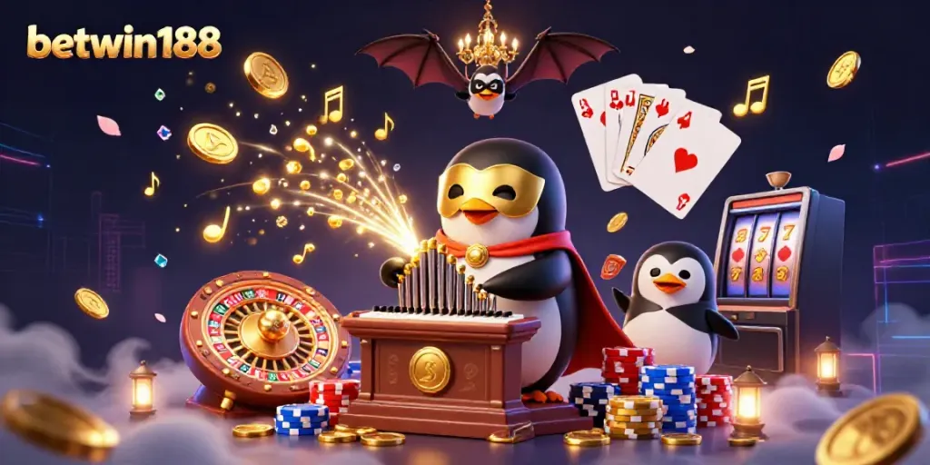 Betwin188 mengajak pemain dengan gambar perspektif kasino digital yang mengesankan.