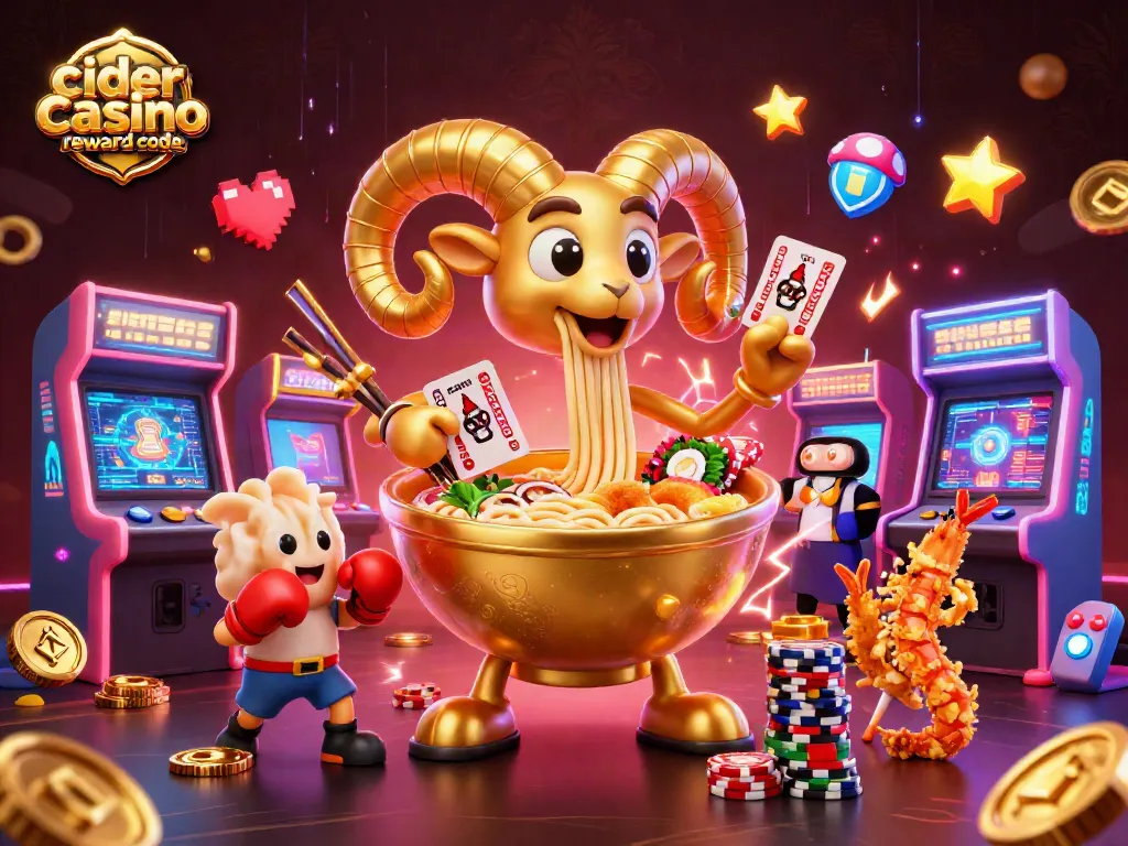 Engage with the cider casino reward code for a colorful casino scene filled with excitement and fun.