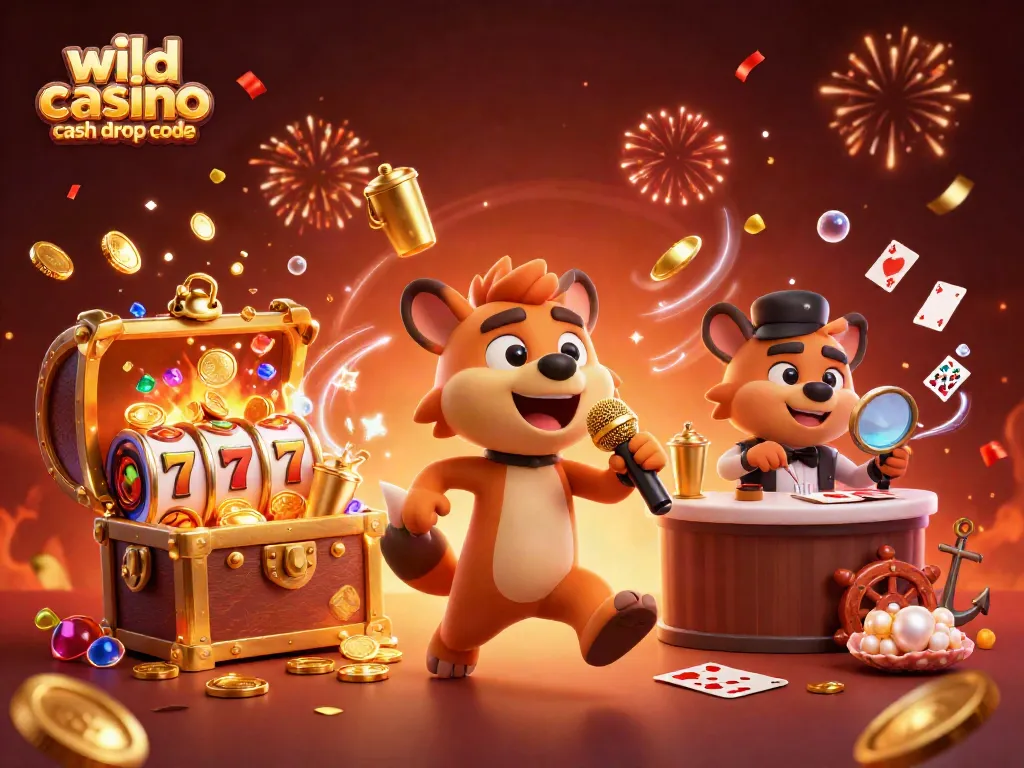 Explore rewards with the wild casino cash drop code amidst vibrant casino action.