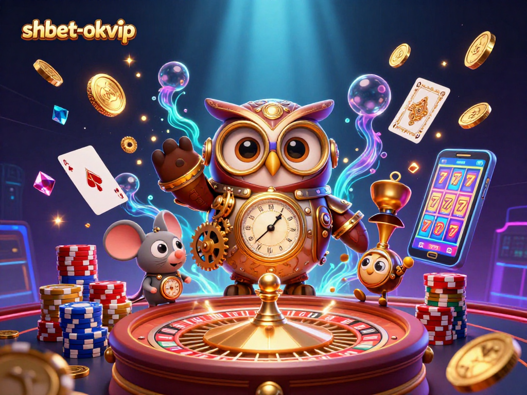 Experience shbet-okvip with thrilling casino action and 3D character fun in an engaging scene