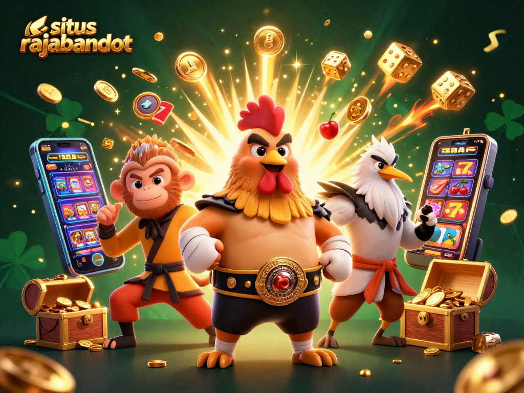 Mainkan situs rajabandot dengan ilustrasi menarik dari ayam Muay Thai dan karakter lainnya di kasino.