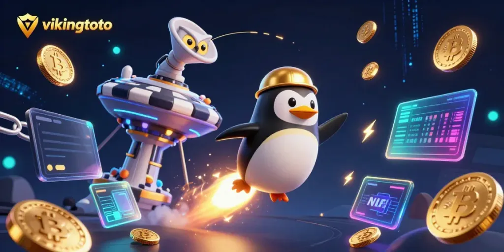 Play slot games and enjoy vikingtoto’s unique golden penguin experience through its starry casino universe.