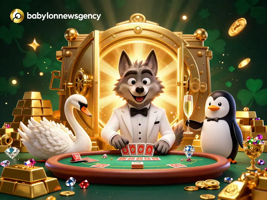 Experience thrilling baccarat with babylonnewsagency's vibrant 3D casino scene featuring lively characters and gold treasures.