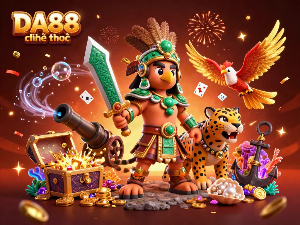 Engage in thrilling gameplay at DA88 chính thức, featuring colorful treasures and dynamic casino elements.