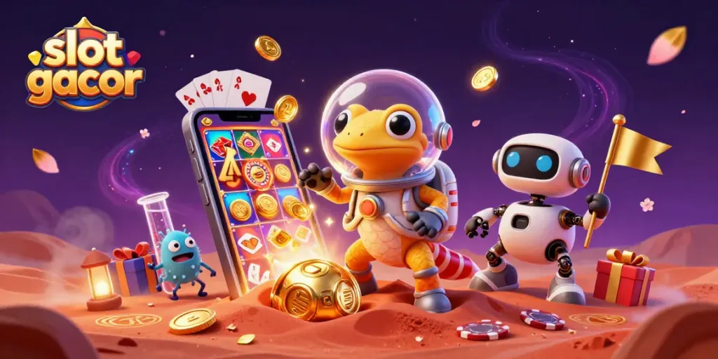 Experience the thrilling world of slot gacor with vibrant visuals of a magical casino adventure.