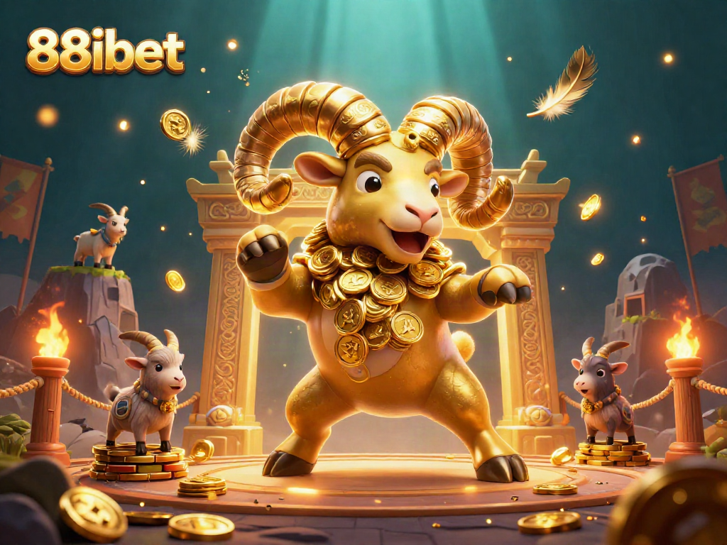 Win big at 88ibet with thrilling casino action featuring a golden ram and dynamic game elements!