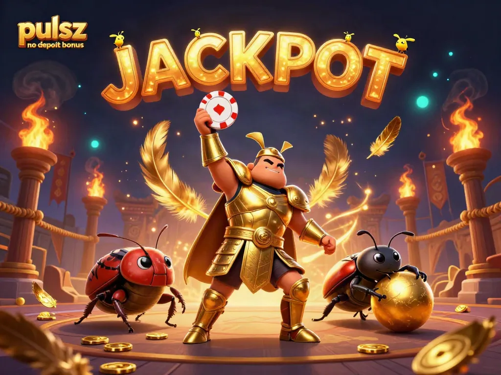 Claim the pulsz no deposit bonus with gold coins and Sweeps Coins in an exciting casino scene.