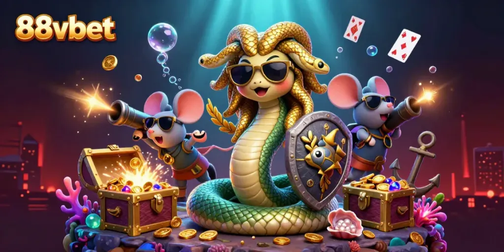 Experience thrilling payouts with 88vbet while enjoying a vibrant Medusa adventure in this exciting casino scene.