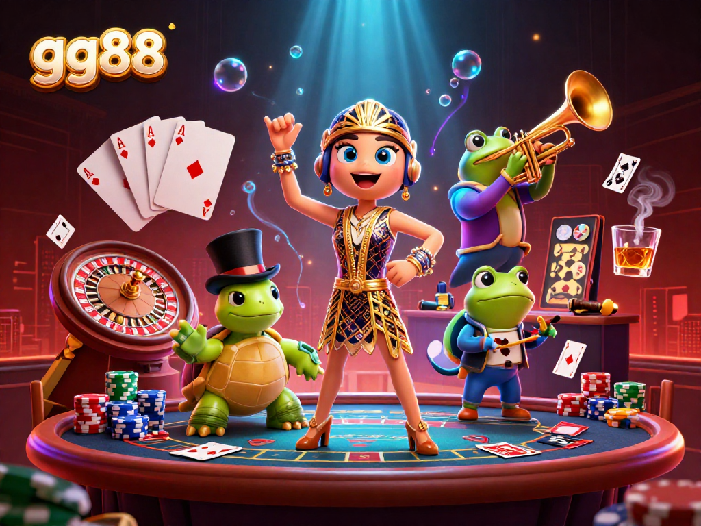 Experience the excitement of live casino games at gg88 with vibrant characters and dynamic gameplay.