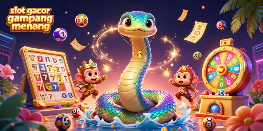 Experience the excitement of slot gacor gampang menang with vibrant casino elements and characters.